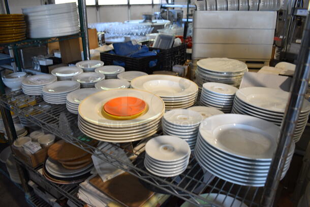 ALL ONE MONEY! Tier Lot of Various Items White Ceramic Plates and Saucers - Image 5 of 5