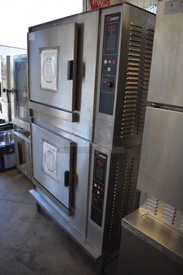 2 Groen CC20-E Stainless Steel Commercial Electric Powered Convection  Combo Steamer Oven. 480 Volts, 3 Phase. 43x33x73. 2 Times Your Bid! - Image 5 of 12