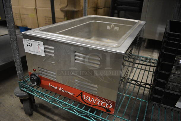 Avantco 177W50 Stainless Steel Commercial Countertop Food Warmer. 120 Volts, 1 Phase. 14.5x22x9. Tested and Working! - Image 2 of 7