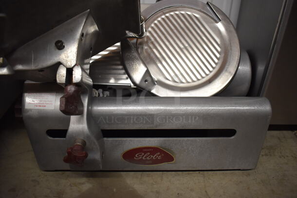 Globe 400 Stainless Steel Commercial Countertop Automatic Meat Slicer w/ Blade Sharpener. 115 Volts, 1 Phase. 26x22x19. Tested and Working! - Image 5 of 8
