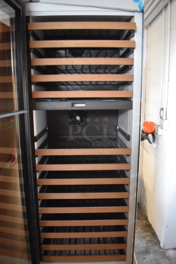 LIKE NEW! Sub Zero IW-30 Metal Commercial Single Door Reach In Wine Chiller Merchandiser. 115 Volts, 1 Phase. Unit Has Only Been Used a Few Times! Tested and Powers On But Does Not Get Cold - Image 4 of 8