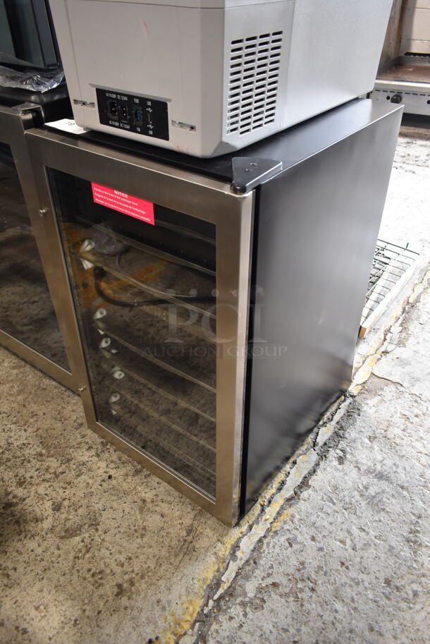 BRAND NEW SCRATCH AND DENT! Danby DWC040A3BSSDD 38 Bottle Dual Zone Free Standing Wine Cooler Merchandiser. 115 Volts, 1 Phase. Tested and Working! - Image 2 of 6
