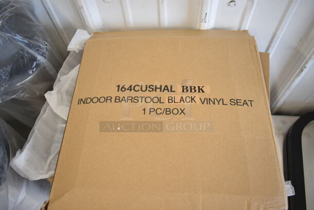 6 BRAND NEW SCRATCH AND DENT! Lancaster Table & Seating 164CUSHALBBK Alloy Series Black Vinyl Cushion for Alloy Barstools. 6 Times Your Bid! - Image 3 of 3