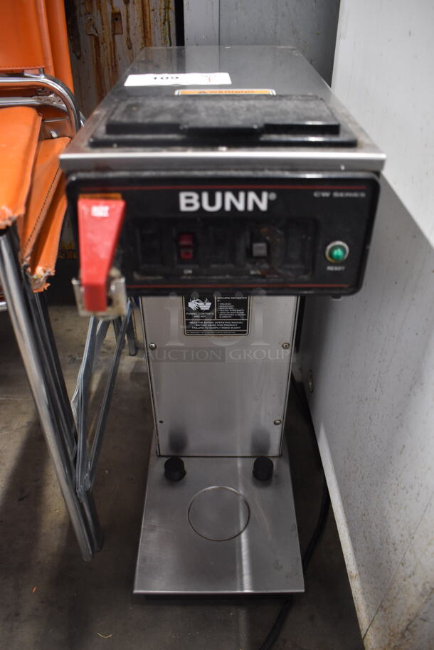 Bunn CWTF15-APS Stainless Steel Commercial Countertop Coffee Machine w/ Hot Water Dispenser. 120 Volts, 1 Phase. 8x21x24