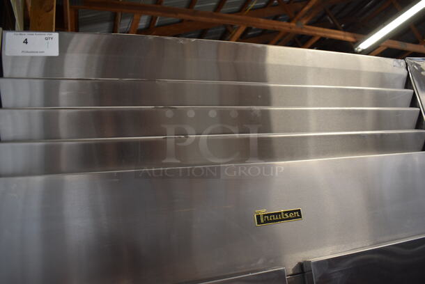 BRAND NEW! 2022 Traulsen RFS226N Commercial Stainless Steel Electric Two-Sectioned Drawered Fish/Poultry File Cooler With Plastic Pans And Perforated Inserts On Commercial Casters. 115V, 1 Phase. Tested And Working!  - Image 4 of 10