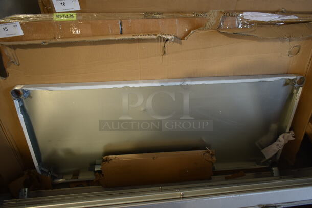 BRAND NEW SCRATCH AND DENT! Regency 600ES3060G Stainless Steel Table w/ Under Shelf. Stock Picture Used as Gallery. - Image 4 of 5