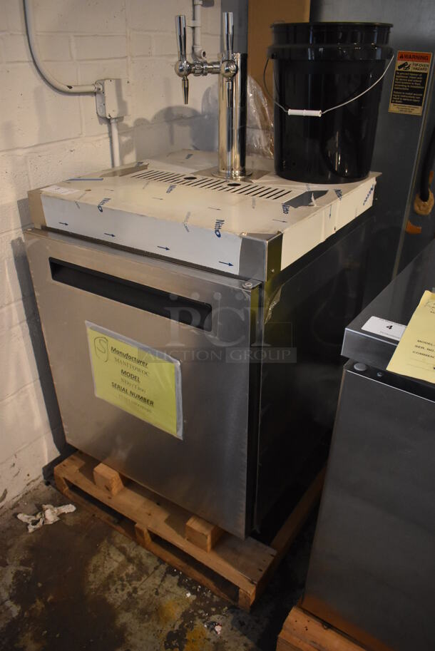 LIKE NEW! 2017 Manitowoc ND21TS00 Stainless Steel Commercial Direct Draw Kegerator w/ Beer Tower. 115 Volts, 1 Phase. Unit Has Only Been Used a Few Times! Tested and Working! - Image 2 of 9