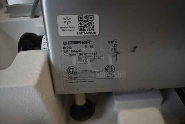 2016 Bizerba GSP H Stainless Steel Commercial Countertop Meat Slicer. 120 Volts, 1 Phase. Tested and Does Not Power On - Image 4 of 10
