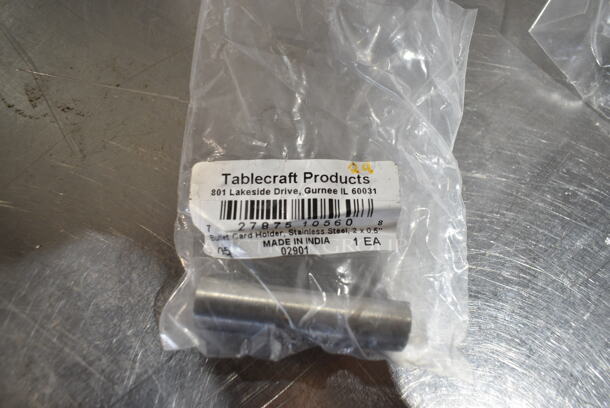 4 BRAND NEW SCRATCH AND DENT! Various Items Including 460EC1810BSK Regency Chrome Storage Basket for Wire Shelving - 17 3/8" x 7 1/2" x 10", 4 Commercial Casters, TableCraft Bullet Card Holder, BN-101. 4 Times Your Bid!  - Image 5 of 7