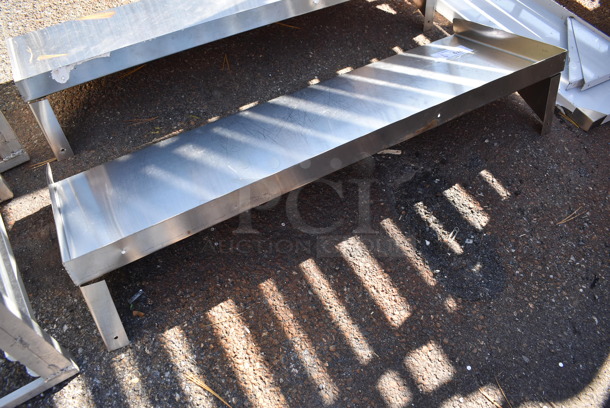 Stainless Steel Wall Mount Shelf w/ Brackets. 43x14.5x8 - Image 3 of 3