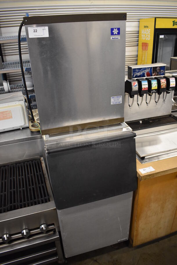 Manitowoc QY0425W Stainless Steel Commercial Ice Machine Head on Commercial Ice Machine Bin. 115 Volts, 1 Phase. 23x34x74 - Image 2 of 7