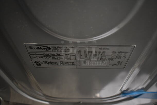 BRAND NEW SCRATCH AND DENT! 2022 KoolMore FLC-3CWH Metal Front Load Washer Dryer Combo. 120 Volts, 1 Phase. - Image 7 of 7