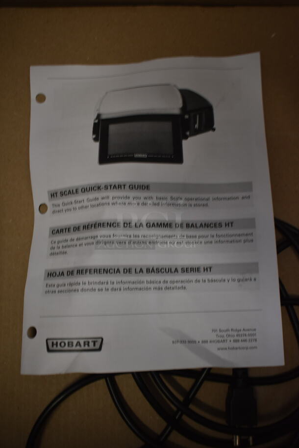 BRAND NEW SCRATCH AND DENT! Hobart HTi-LH4W Metal Countertop Scale w/ Label Printer. Tested and Working! - Image 9 of 12
