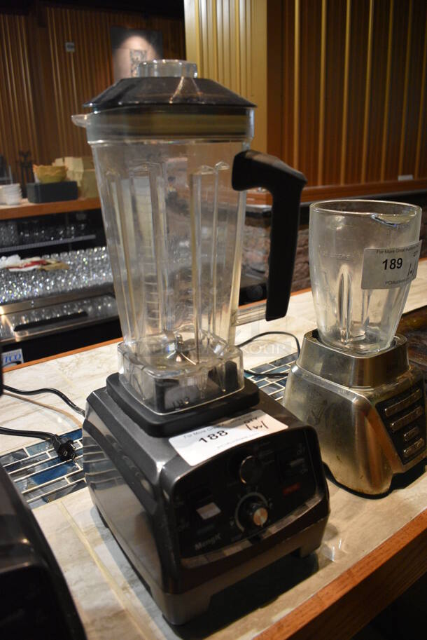 MengK HS-200D Metal Commercial Countertop Blender w/ Pitcher. 110-120 Volts, 1 Phase. 8x9x20. Item Was in Working Condition on Last Day of Business. (bar) - Image 2 of 5