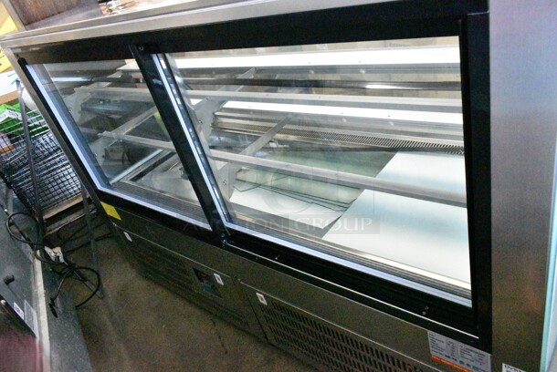 Spartan BCB72 Stainless Steel Commercial Floor Style Deli Display Case Merchandiser on Commercial Casters. 110 Volts, 1 Phase. Tested and Working! - Image 4 of 12