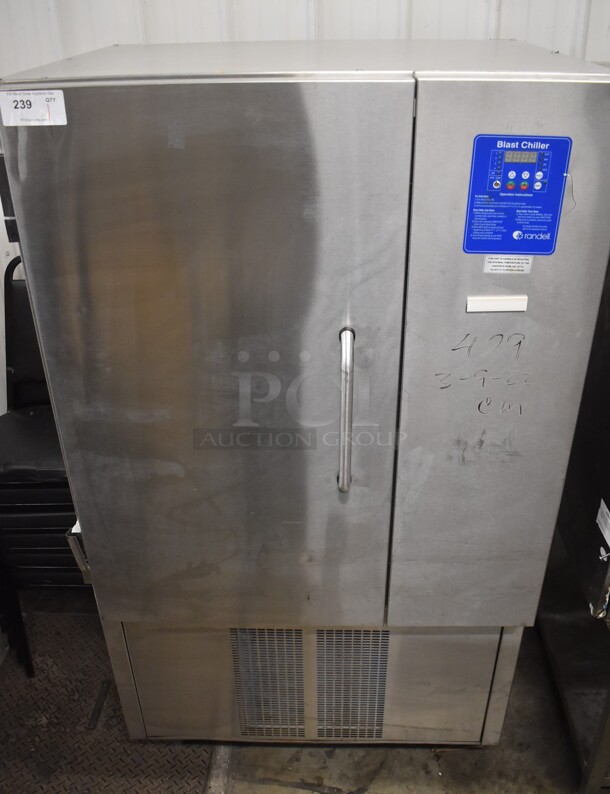2015 Randell Model BC-18 Stainless Steel Commercial Floor Style Blast Chiller. 115/230 Volts, 1 Phase. 40x38x65