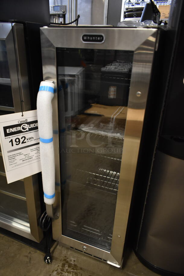 BRAND NEW SCRATCH AND DENT! Whynter BBR-638SB 12" Built In 60 Can Beverage Cooler Merchandiser with Lock, Stainless. 115 Volt, 1 Phase. Tested and Working! - Image 2 of 4