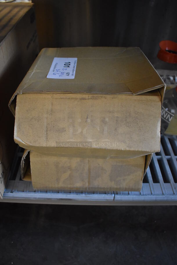 2 Boxes of 6 BRAND NEW! White Ceramic Plates. 8.5x8.5x1. 2 Times Your Bid! - Image 2 of 6