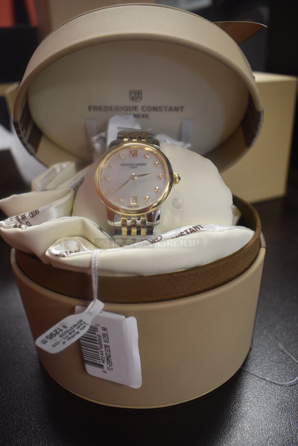 BRAND NEW IN BOX! Frederique Constant Lady Mother of Pearl Dial Quartz FC-220MPWD1S23B Watch - Image 7 of 7