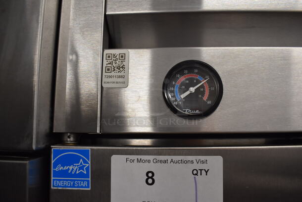2013 True T-23F ENERGY STAR Stainless Steel Commercial Single Door Reach In Freezer w/ Poly Coated Racks on Commercial Casters. 115 Volts, 1 Phase. 27x30x83.5. Tested and Working! - Image 4 of 7