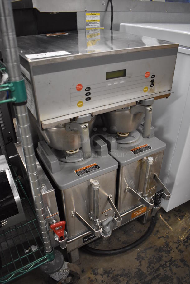 2016 Bunn DUAL SH DBC Stainless Steel Commercial Countertop Coffee Machine w/ Hot Water Dispenser, 2 Metal Brew Baskets and 2 Servers. 120/208 Volts, 1 Phase. 21x24x32 - Image 3 of 5