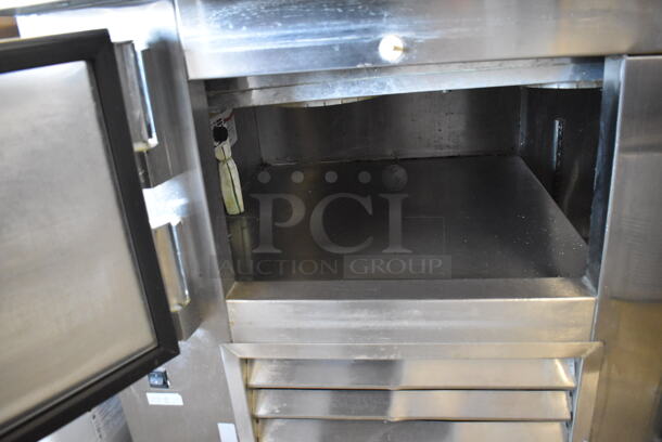 2011 Leader PT84 S/C Stainless Steel Commercial Pizza Prep Table w/ Oversized Marble Cutting Board on Commercial Casters. 115 Volts, 1 Phase. Tested and Working! - Image 6 of 10