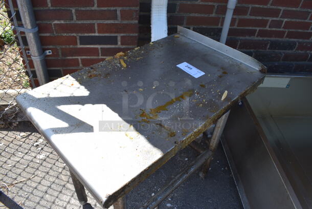 Stainless Steel Equipment Stand w/ Back Splash. 18x30x27.5 - Image 3 of 3
