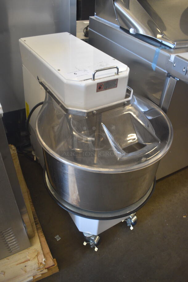 BRAND NEW SCRATCH AND DENT! Sirman 40875866T HERCULES 50 TA 2V 55 qt. / 88 lb. Two-Speed Spiral Dough Mixer with Tilting Head and Removable Bowl - 2 hp, 220V, 3 Phase - Image 2 of 7