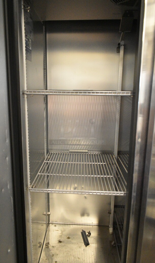 2023 True T-35-HC Stainless Steel Commercial 2 Door Reach In Cooler w/ Poly Coated Racks on Commercial Casters. 115 Volts, 1 Phase. Tested and Working! - Image 6 of 7