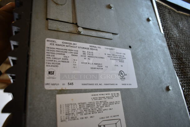 2011 Manitowoc ID0602A-261 Stainless Steel Commercial Ice Machine Head on Manitowoc B570 Commercial Ice Bin. 208-230 Volts, 1 Phase.  - Image 10 of 10