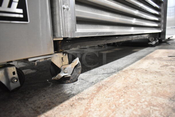 True T-49 Stainless Steel Commercial 2 Door Reach In Cooler w/ Poly Coated Racks on Commercial Casters. 115 Volts, 1 Phase.  Tested and Working! - Image 2 of 5