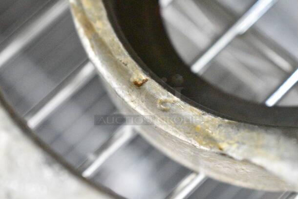 ALL ONE MONEY! Lot of Meat Grinder Attachment Pieces Including Tray, Pusher, Plates, Auger.  - Image 7 of 7