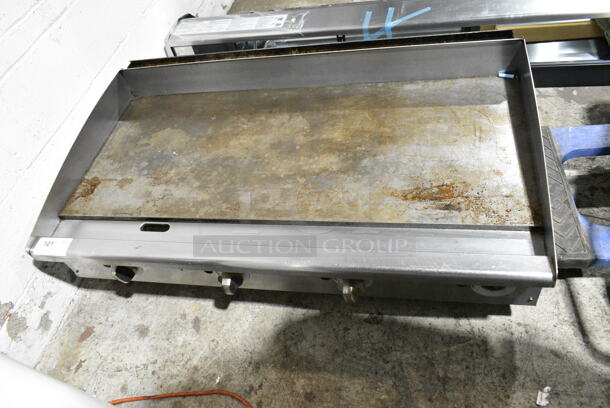 Stainless Steel Commercial Countertop Natural Gas Powered Flat Top Griddle. - Image 1 of 7