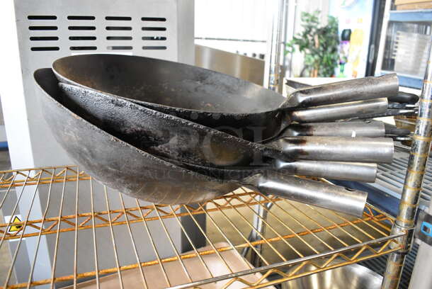 7 Metal Skillets. 22x16x4. 7 Times Your Bid! - Image 3 of 3