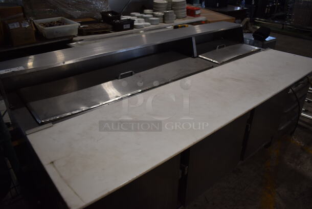 Beverage Air SP72-18C Stainless Steel Commercial Prep Table on Commercial Casters. 115 Volts, 1 Phase. 72x34x42. Tested and Working! - Image 3 of 12