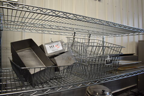 ALL ONE MONEY! Tier Lot of Various Metal Items Including Baskets and Racks