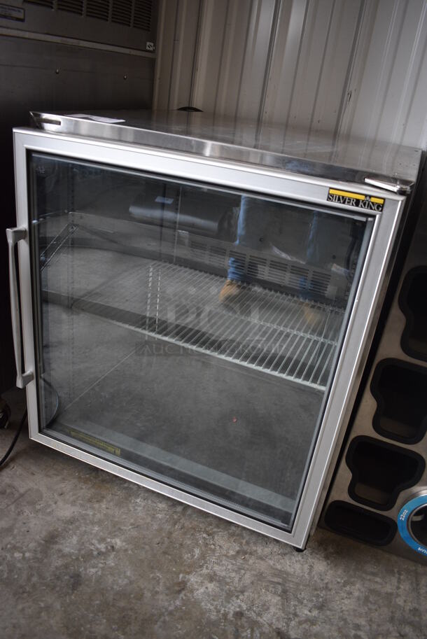 Silver King Model SKF27G Stainless Steel Commercial Single Door Undercounter Freezer Merchandiser. 115 Volts, 1 Phase. 27x30x30.5. Tested and Working! - Image 3 of 5