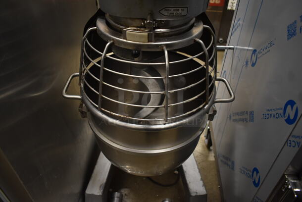 Hobart D300 Metal Commercial Floor Style 30 Quart Planetary Dough Mixer w/ Stainless Steel Mixing Bowl, Bowl Guard, Dough Hook, Paddle and Whisk Attachments. 115 Volts, 1 Phase. Tested and Working! - Image 5 of 10