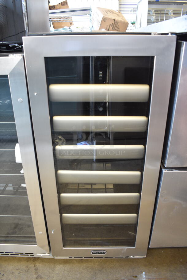 BRAND NEW SCRATCH AND DENT! Whynter BWR-331SL Elite 33 Bottle Seamless Stainless Steel Door Single Zone Built-in Wine Refrigerator Merchandiser. 115 Volt, 1 Phase. Tested and Working! - Image 2 of 5