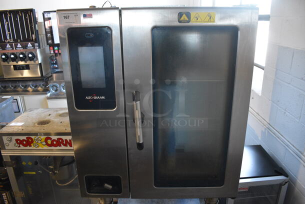 Alto Shaam Stainless Steel Commercial Electric Powered Combitherm Convection Oven on Stainless Steel Equipment Stand. Appears To Be Model CTP10-10E. 35.5x38x71 - Image 2 of 6