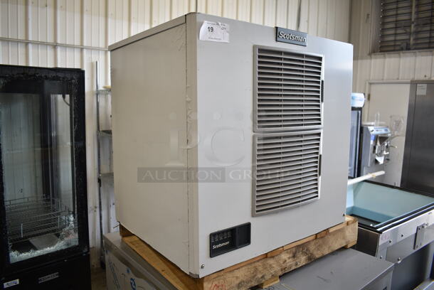 BRAND NEW SCRATCH AND DENT! 2023 Scotsman MC1030MA-32A Stainless Steel Commercial Ice Head on 2023 Scotsman ICS730-A Stainless Steel Bin w/ Scotsman LQ1BASE Stand and Gray Poly Ice Cart. 208/230 Volts, 1 Phase. 31x24x29, 31x48x36, 45x32.5x39 - Image 8 of 12