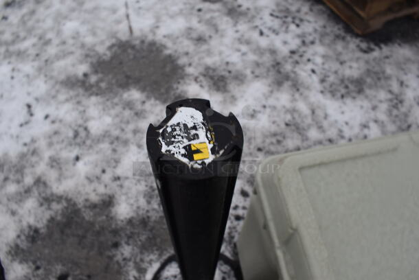 2 Black Stanchions. 14x14x40. 2 Times Your Bid! - Image 2 of 3