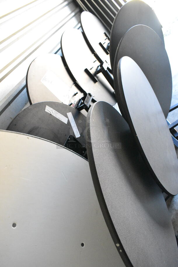 8 Folding Round Table on Casters. 8 Times Your Bid!  - Image 3 of 3