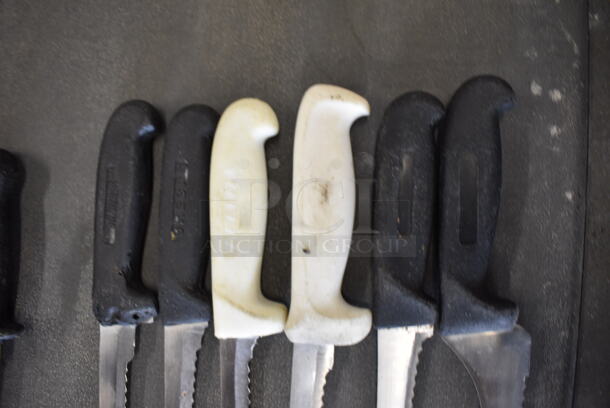 6 Sharpened Stainless Steel Serrated Knives. Includes 15". 6 Times Your Bid! - Image 3 of 4