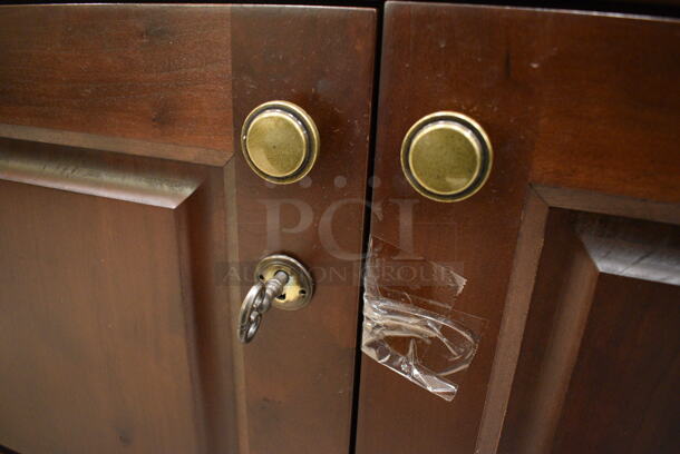 Wooden 4 Door Cigar Humidor w/ Contents. Comes w/ Key! - Image 11 of 12