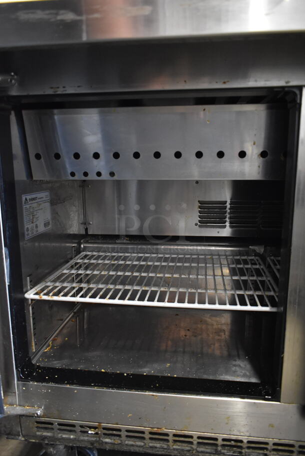 Everest EPBR2 Stainless Steel Commercial Sandwich Salad Prep Table Bain Marie Mega Top on Commercial Casters. 115 Volts, 1 Phase. Tested and Working! - Image 6 of 8