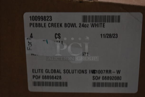 4 Boxes of 6 BRAND NEW! Elite Global Solutions D1007RR-W 24 oz Round Melamine Bowl. 4 Times Your Bid! - Image 6 of 6