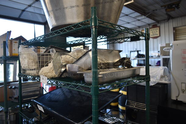 ALL ONE MONEY! Tier Lot of Various Items Inlcuding Wire Basket, Masher and Stainless Steel Drop In Bin - Image 2 of 7