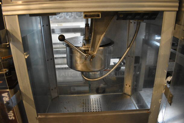 Gold Medal Model 2001ST Metal Commercial Countertop Popcorn Machine Merchandiser. 120 Volts, 1 Phase. 28x21x40.5. Cannot Test Due To Plug Style - Image 4 of 5