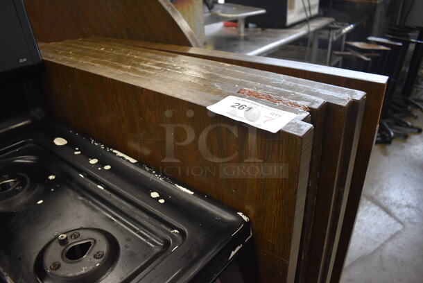 7 Wood Pattern Tabletops. 30x42x1. 7 Times Your Bid! - Image 3 of 3